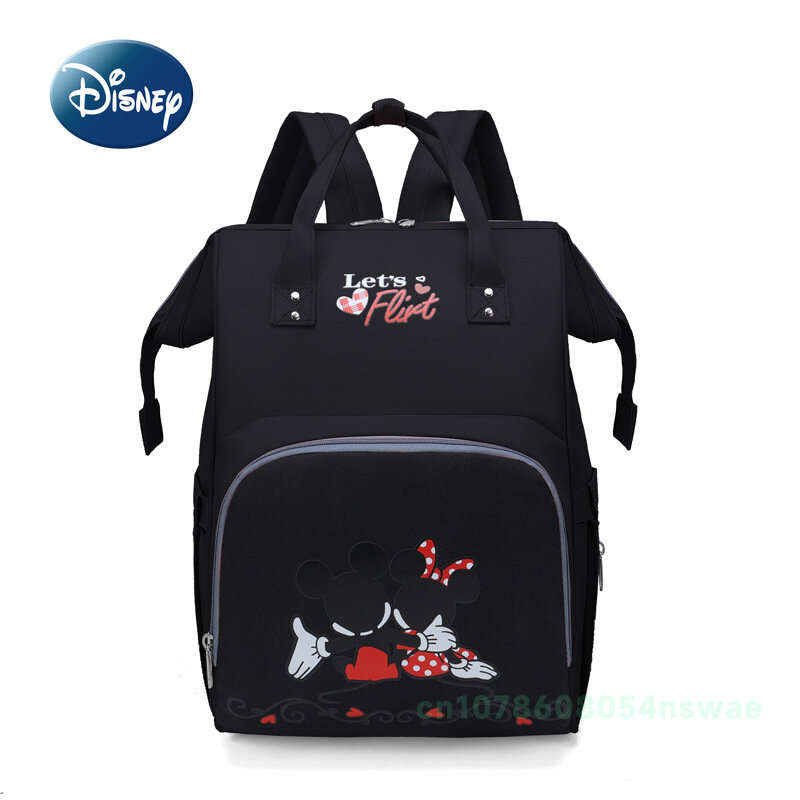 Nowa torba na pieluchy Disney Mickey plecak kreskówka moda torba na pieluchy dla niemowląt wielofunkcyjna dziecko torba duża pojemność wysokiej jakości
