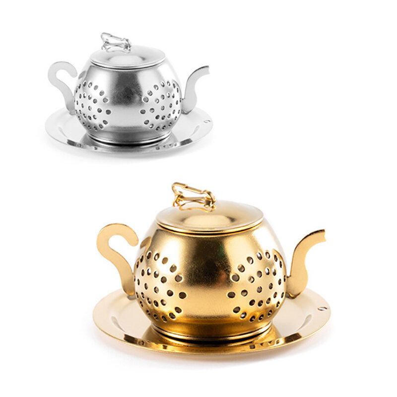 Colador de especias de té, Bola de malla para condimentos, hervidor de té de acero inoxidable, filtro de té reutilizable
