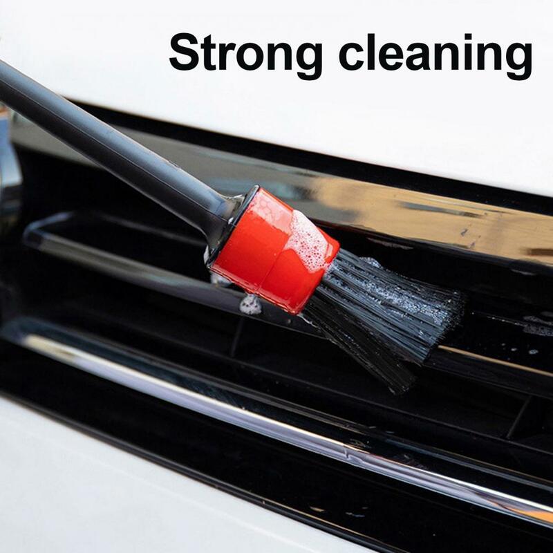 Cepillo de limpieza Premium para coche, accesorio ligero y sólido, para detalles interiores y exteriores, 6 unids/set
