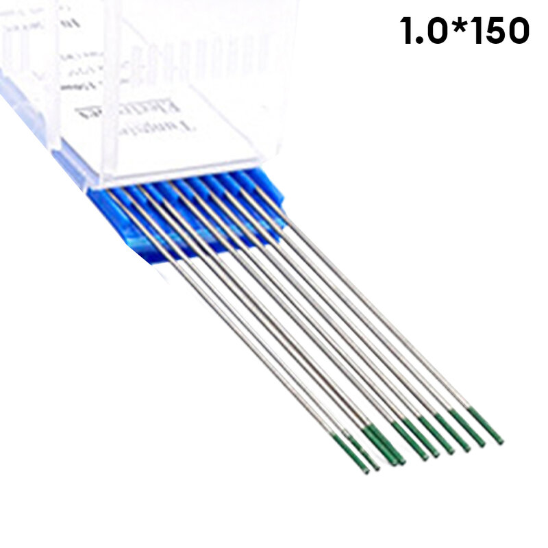 Electrodos de tungsteno de 10 piezas, soldadura profesional, varilla Tig toriada de 150x1,0mm, 1,6mm, 2,4mm, 3,2mm, electrodo de lantano