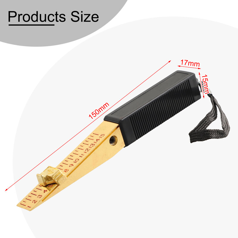 1 мм ~ 15 мм щуп для дверного зазора измерительный инструмент 0,5 мм точный клиновидный щуп нониусный клиновидный щуп домашний контроль