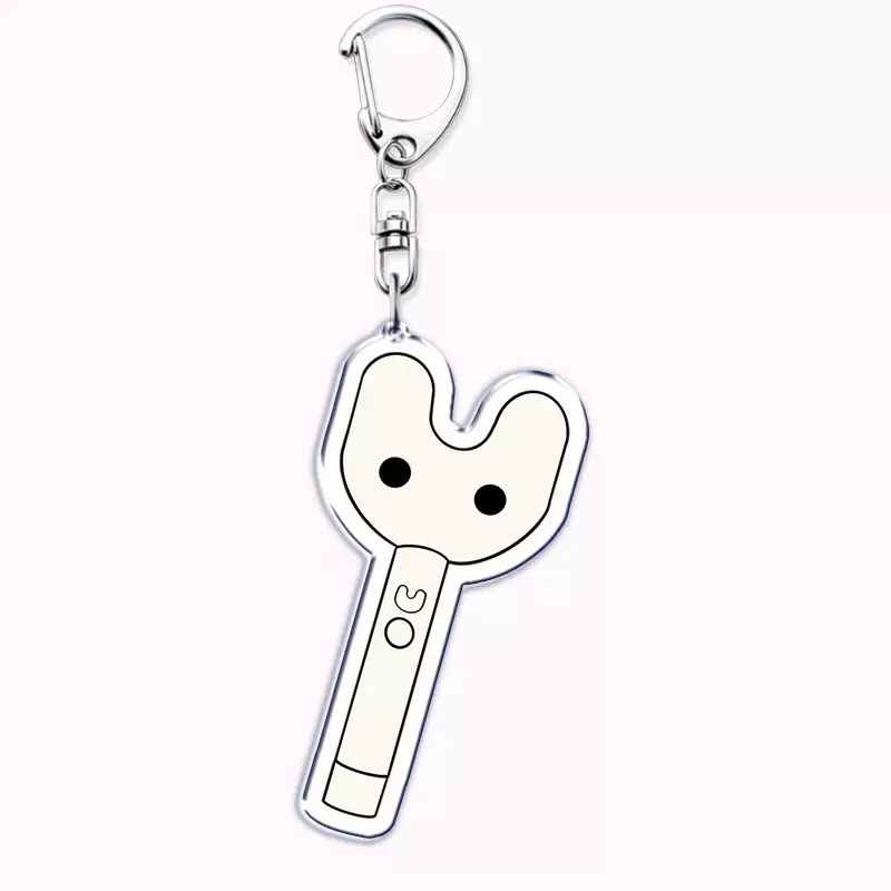 Populer baru Kpop Band gantungan kunci untuk aksesori tas liontin lucu kelinci Jeans Hype anak gantungan kunci cincin gantungan kunci perhiasan hadiah penggemar
