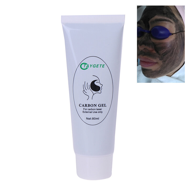 Carbon Laser Cream Black Doll Skin Whitening Laser Carbon Gel Facial Deep Care Safe Carbon Cream Black Gel Mask