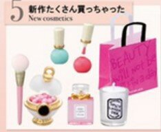 日本の子供のためのミニチュア理髪テーブル,化粧品セット,カプセル,おもちゃ