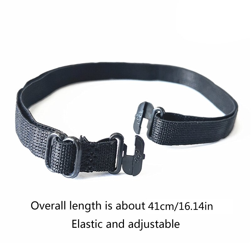 10Pcs DIY Accessories Solid Color Adjustable Bowknot Bow Tie Elastic Strap Belt Extender Bands for Lengthen the Bowtie
