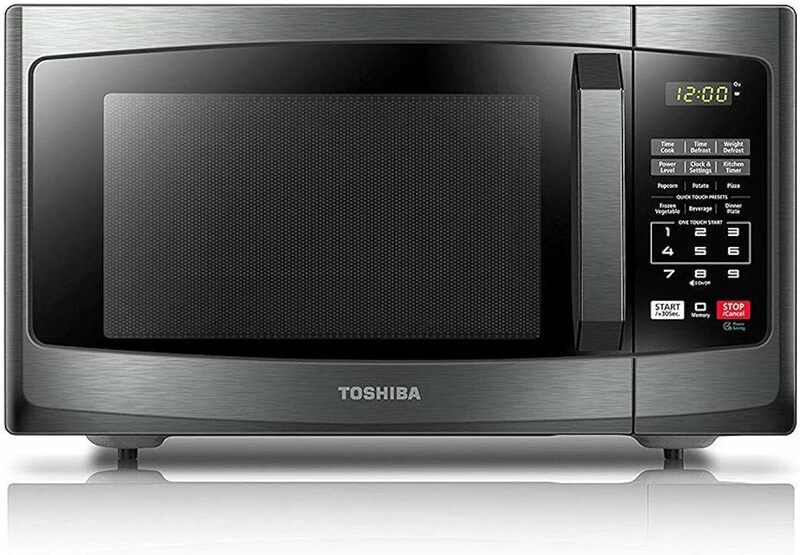 Countertop Microwave Oven, 0.9 Cu Ft W/ 10.6 Inch Removable Turntable, 900W, Mute Function & ECO Mode, Child Lock, LED Lighting
