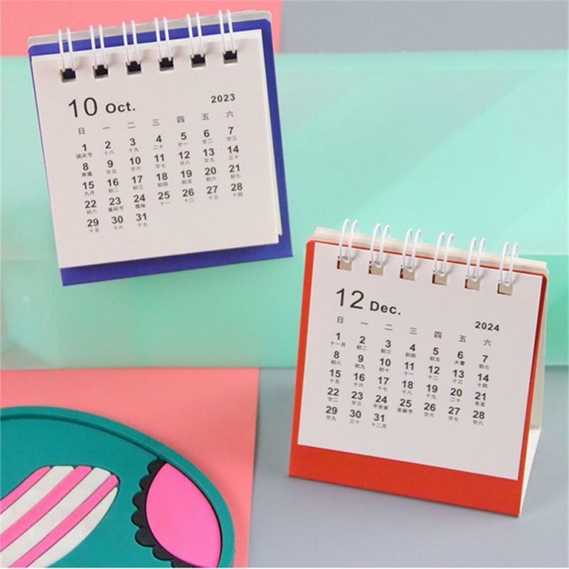 Dekorasi Desktop dasar segitiga Aksesori Meja tampilan cepat kalender tempat dengan lancar mudah untuk mengubah halaman kalender kedatangan