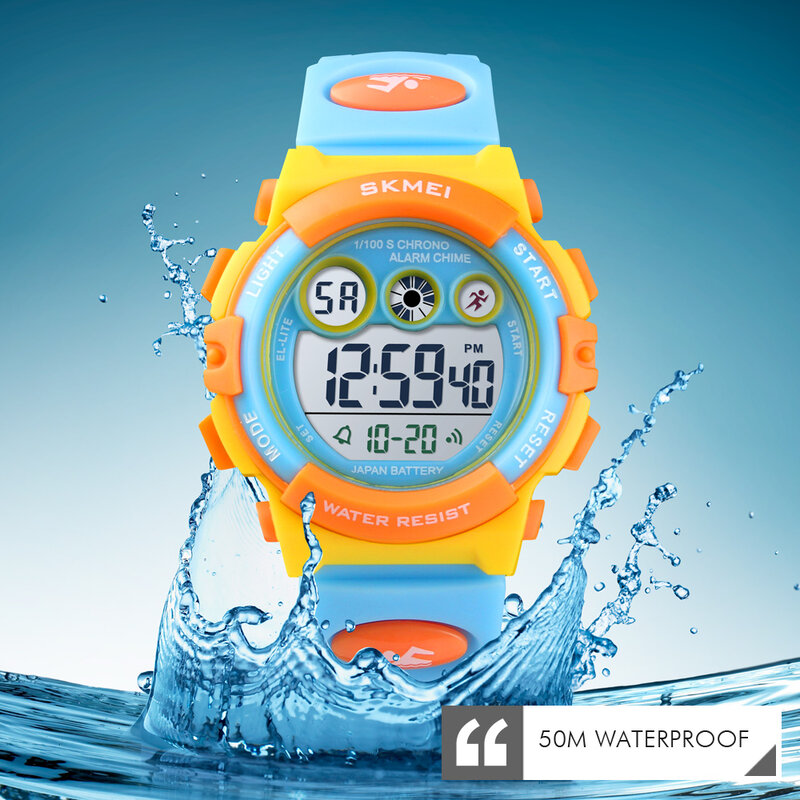 SKMEI 1451 Dropship Fashion Waterproof Children Boy Girl Watch Digital LED Watches  Alarm Date Sports Electronic Digital Watch