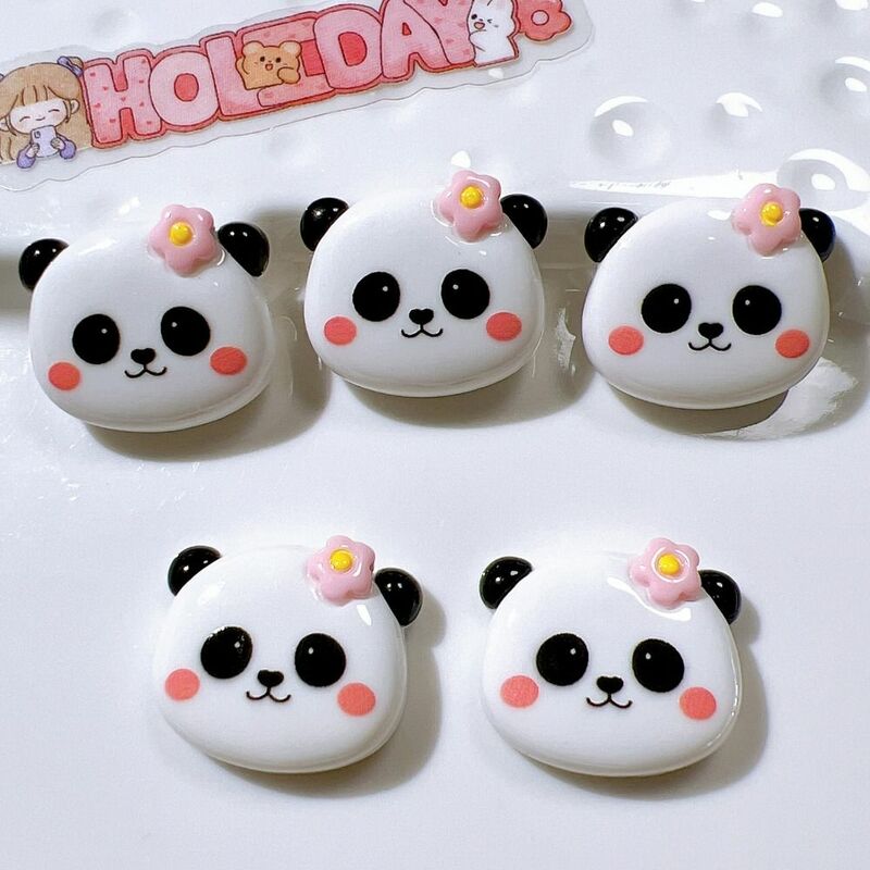 Panda de dibujos animados de resina en miniatura, accesorios de dibujos animados en miniatura, accesorios de resina, decoración del hogar