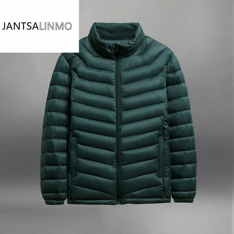 Abrigo de algodón ligero para hombre, chaqueta cálida informal de lujo a la moda, Boutique, novedad de otoño, 2023