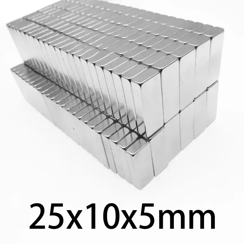 25x10x5mm Block starker permanenter Neodym-Magnet 25x10x2 25x10x10 25*10*3 25*10*4 15x10x1 15x10x2 15x10x3 15x10x5 15x10x10