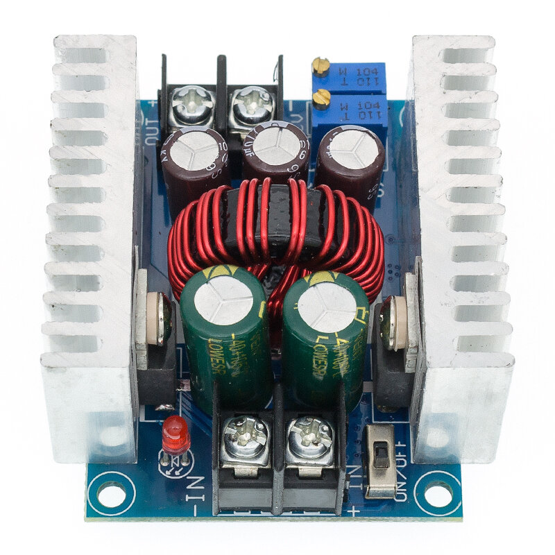 Convertidor Buck de DC-DC, módulo reductor de corriente constante, Controlador LED de potencia, módulo de voltaje reductor, 300W, 20A, 1 unidad