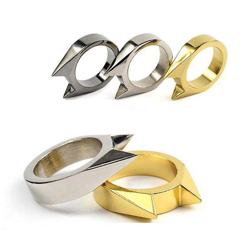 Самооборонное кольцо-пряжка с кошачьими ушками для одного пальца кольцо с сломанным окном для женщин защита от кражи мужские товары для улицы кольцо на 1 палец