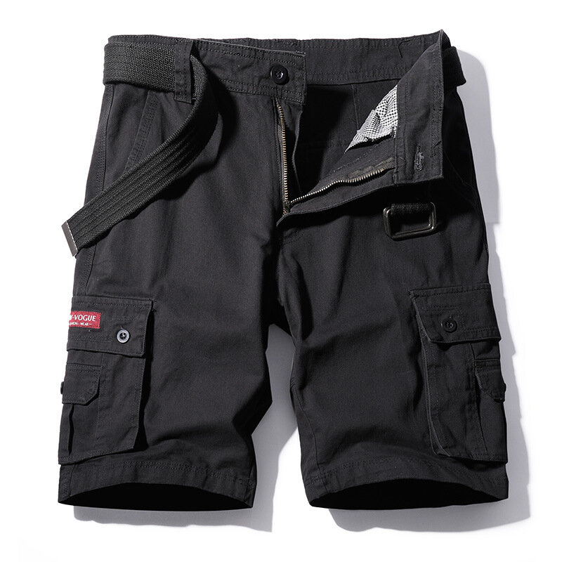 Pantaloncini Cargo traspiranti da uomo alla moda uomo tasche Multiple escursionismo e pantaloni corti da campeggio