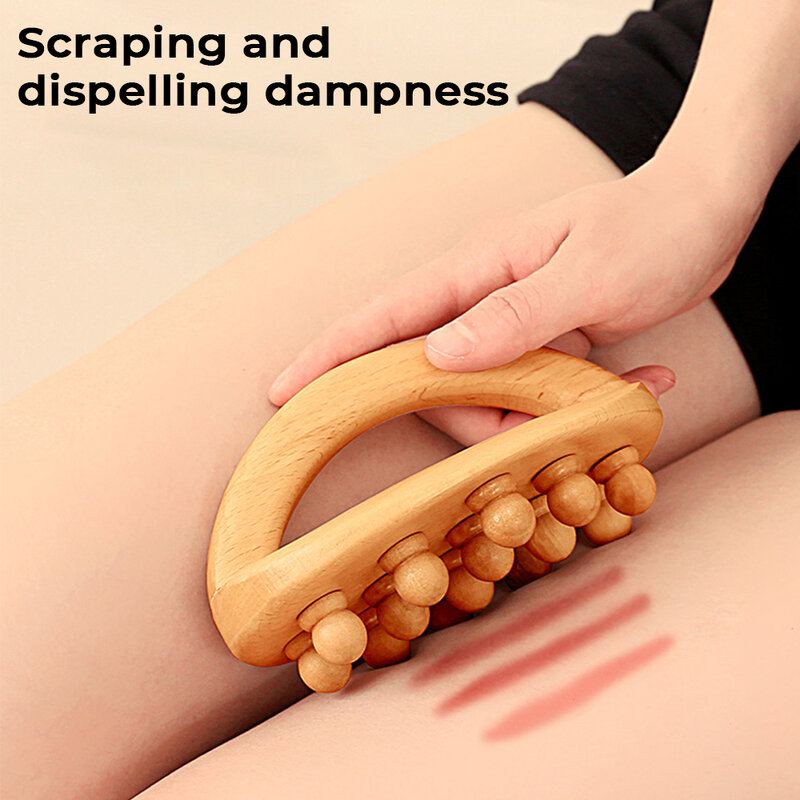 14-bead Meridian Brush Whole Body Universal Massage Brush Massage Scraping Dredge Meridians Relieve Pain Relieve Fatigue Stress