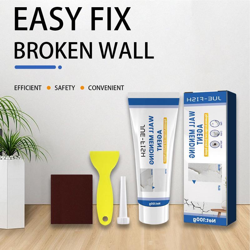 Wall Patch Putty Wall Mending Agent & Scraper 100g Easy Fast Efficient Universal Spackle Wall Repair Kit With Scraper For Wood