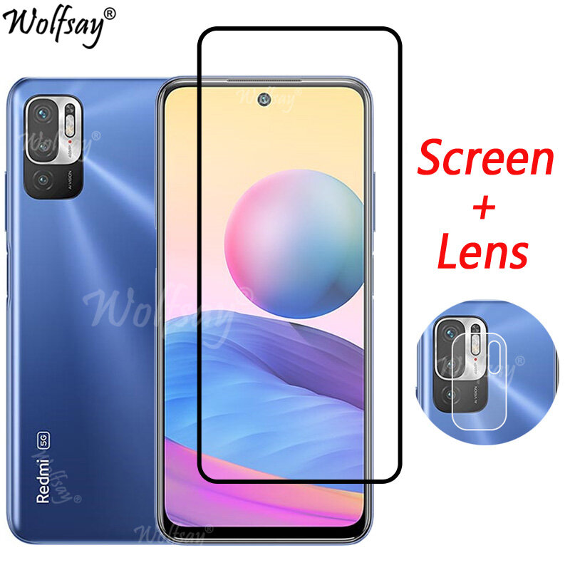 Tempered Glass For Xiaomi Redmi Note 10 5G Screen Protector Redmi Note 10 11S 9A 10A 10C Camera Glass For Redmi Note 10 5G Glass
