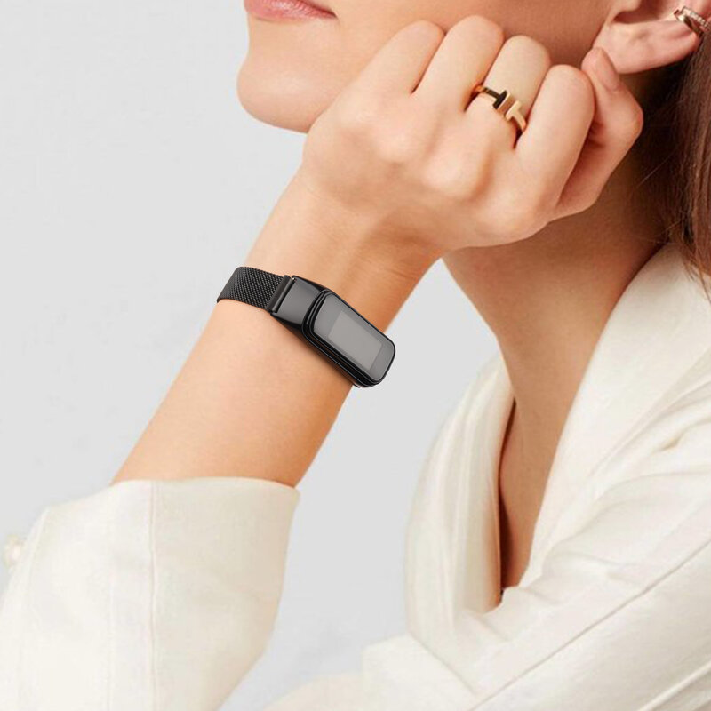 Bracelet magnétique en métal élégant pour Samsung Galaxy Fit 2, remplacement du bracelet de montre