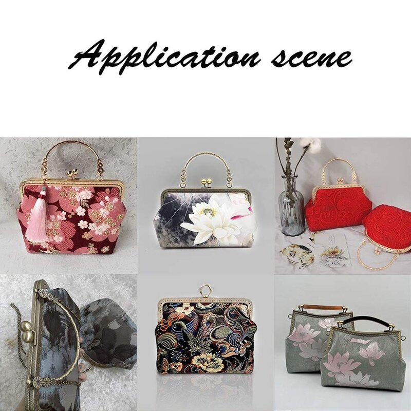 財布のための金属フレーム,kissクラスのロック,ハンドバッグのクラッチ,正方形のデザイン,自分でやる,5色,7.9 ", 20cm