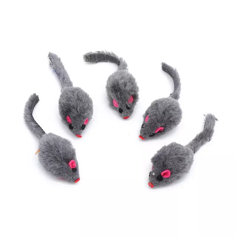10Pcs peluche simulazione Mouse interattivo gatto Pet Catnip presa in giro giocattolo interattivo forniture falso topo gattino che gioca giocattoli