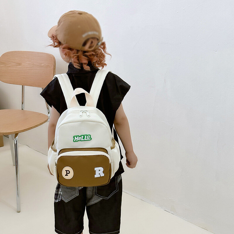 Portable Children School Bags Letter Embroidery Backpacks Kids Travel Rucksacks Cute Boys Girls School Book Bag