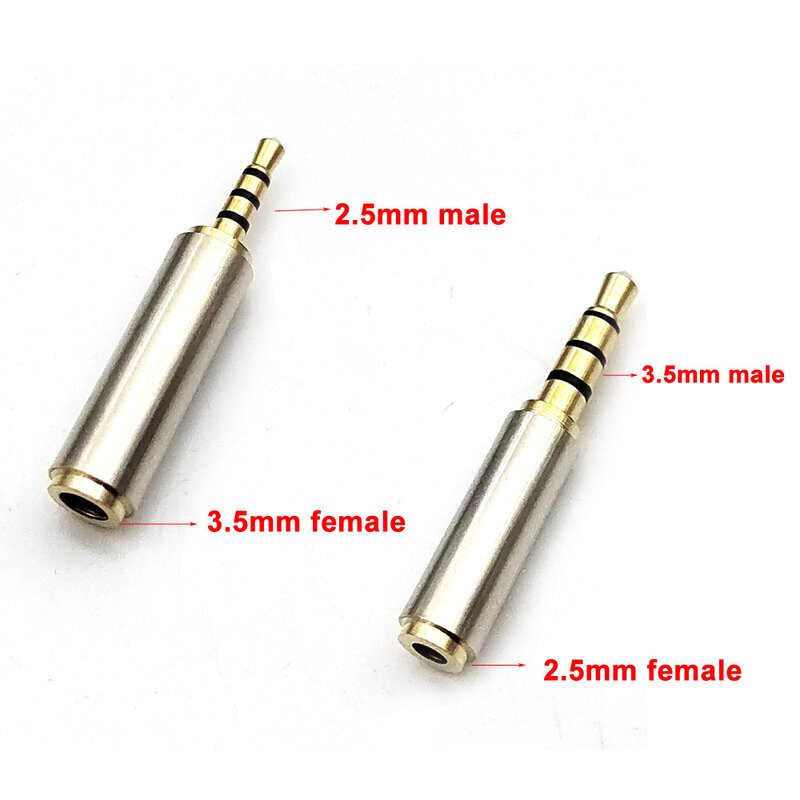 3.5mm to 2.5mm / 2.5 mm to 3.5 mm Adapter Converter Stereo Audio Headphone Jack High Quality