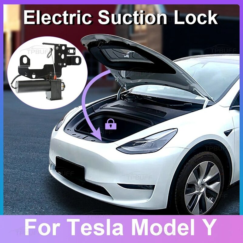 Tronco dianteiro do carro fechamento macio, fechamento automático, tampa elétrica, fechamento automático, mais perto, Tesla modelo Y, 2021, 2022, 2023, 2024