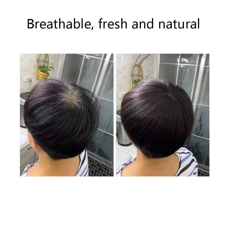 Perruque de cheveux humains à clipser pour femme, fermeture synthétique asiatique, sans colle, pré-plumée, pratique