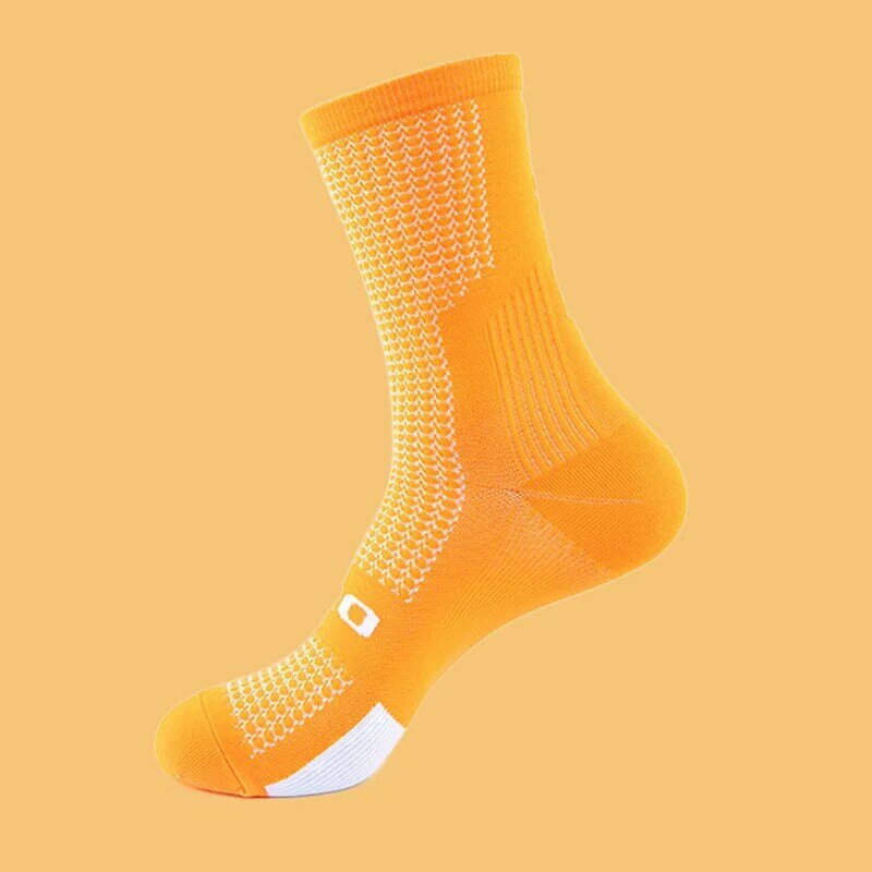 High Quality 5 Pairs Cycling Socks Men Biking Sock Sports Sweat Absorbent Breathable Soccer Compression Football Bicycle Socks