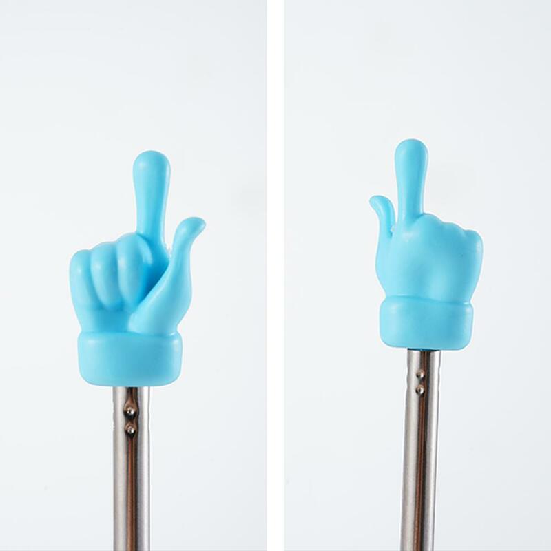 Puntatore retrattile per insegnanti Finger Design acciaio inossidabile telescopico insegnamento scolastico puntatore Stick forniture per insegnanti per l'aula
