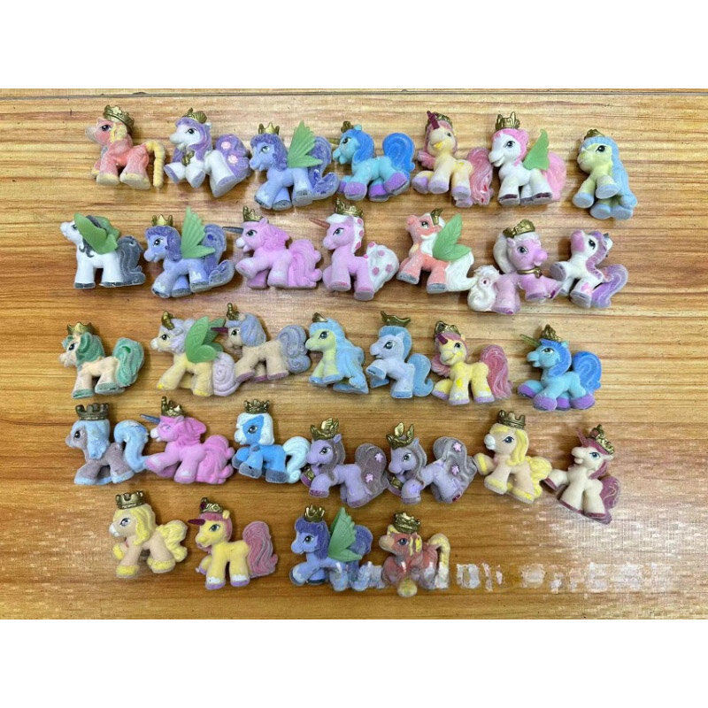Anime Figure Kawaii floccaggio Little Pony Doll Filly Stars Collection Skylia Witchy Butterfly Decoration Model Toy regali per bambini