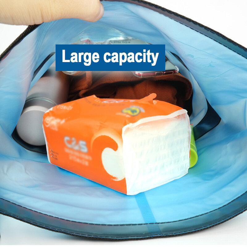 25L borsa da nuoto in PVC zaino impermeabile sottile traslucido per canoa Kayak Rafting nuoto Kit da viaggio zaino