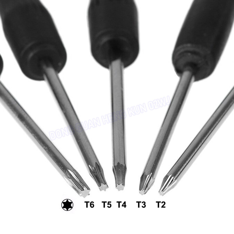 Casa mini conjunto de ferramentas chave de fenda t2 t3 t4 t5 t6 flor ameixa tipo phillips cruz pequena chave de fenda 0.8 cinco estrela tipo 1.2mm