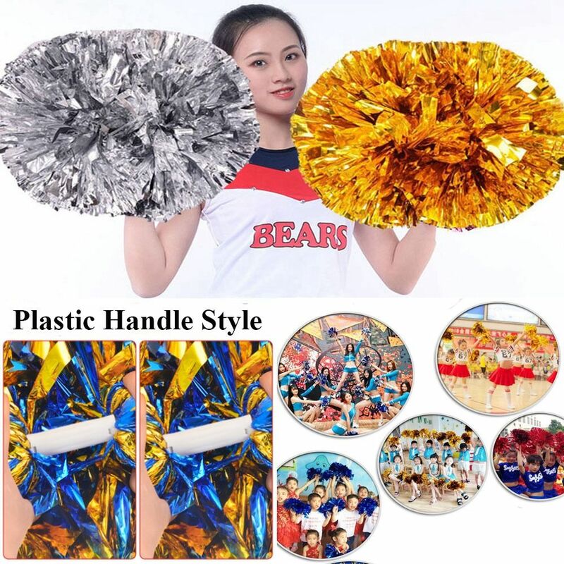 Hole Handle Competição Flower Club Esporte Suprimentos, Cheerleading Dance Party Decorator, Cheerleader Pompons, Cheerleader Bola