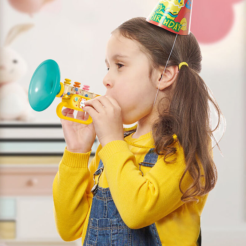 Kindertrompetspeelgoed, Muzikaal Trompetspeelgoed, Leren En Oefenen Muziekinstrument Reisspeelgoed Voor 6 Maanden + Jongensmeisjes