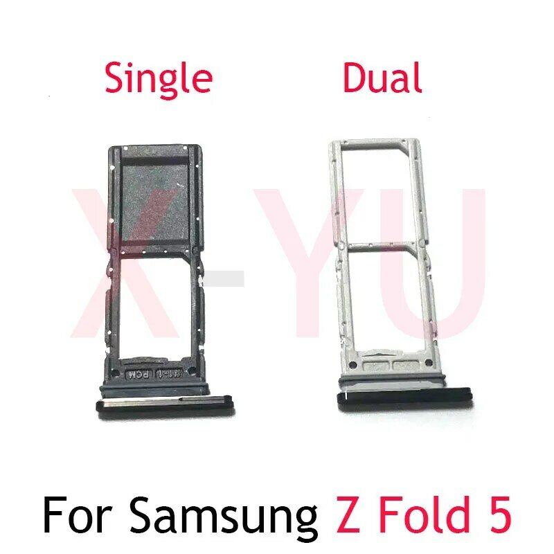 10ชิ้นสำหรับ Samsung Galaxy Z Z Fold 5 Fold5 F946B F946ถาดใส่ซิมการ์ดอะไหล่อะแดปเตอร์เปลี่ยนอะไหล่