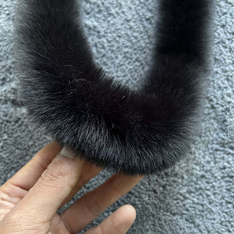 1M Faux Pelz Weiß Spitze Kaninchen Fell Handgemachte Wolle Tops Dekorative Grat DIY Material Zubehör Blinger