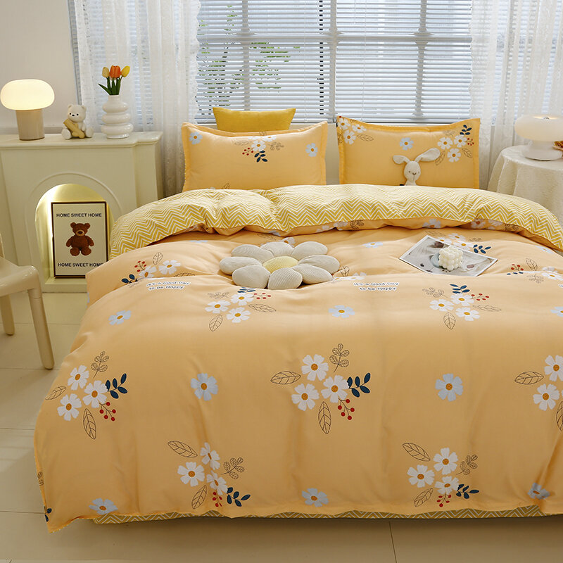 4-piece bedding set comforter set Soft and comfortable  for be suited to four seasons Suitable for the room dormitory