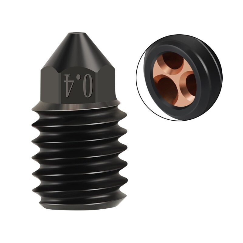 Hardened Steel Nozzle 0.2/0.4/0.6/0.8mm Long Lasting nozzles for X1C/P1P Dropship