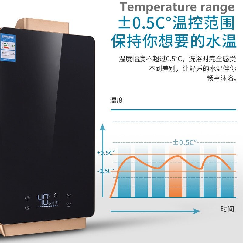Tankless Gas Water Heaters 12L Constant Temperature Forced Exhaust Instant Water Heater Fast Heating