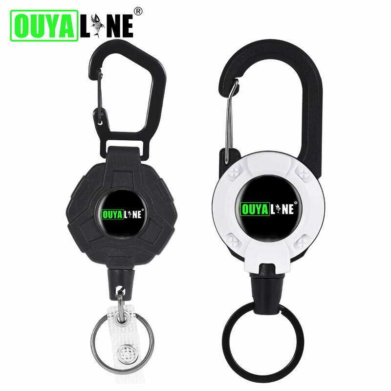 New Fly Fishing Retractor Tool Extractor Keeper Retractable Keychain Burglar Chain Reel Badge Holder Tackle Key Ring Accessories