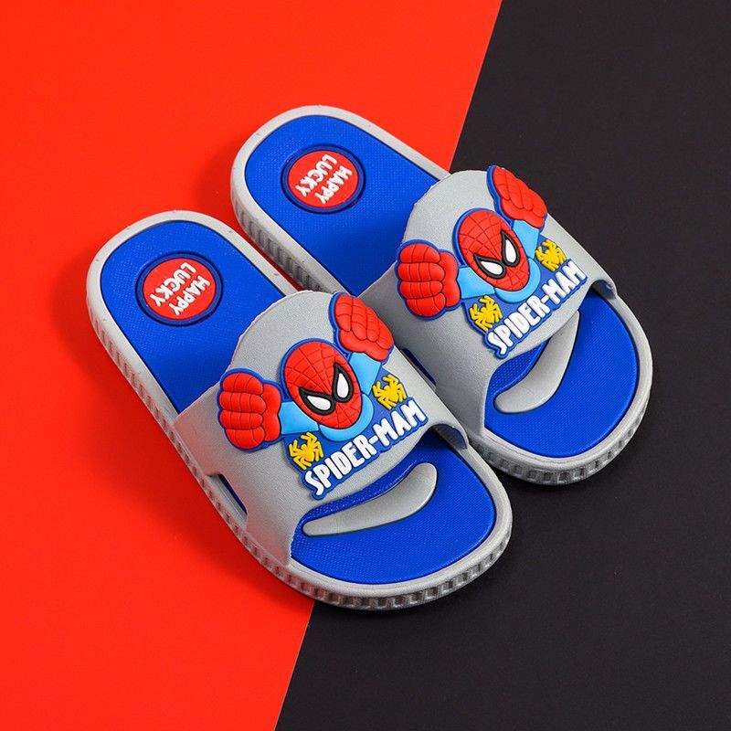 Children's Slippers Boys' Summer School Children's 2-9 years old Indoor Household Anti-skid Boys Sandals Red Blue Shoes