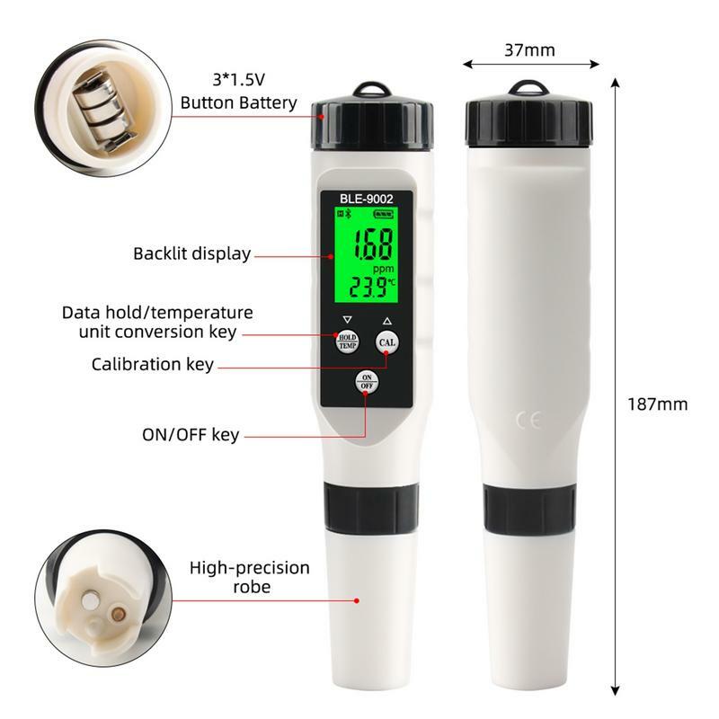 Miernik temperatury do cyfrowy Tester wody do wody z automatycznym akcesoria do picia kompensacja temperatury do domu