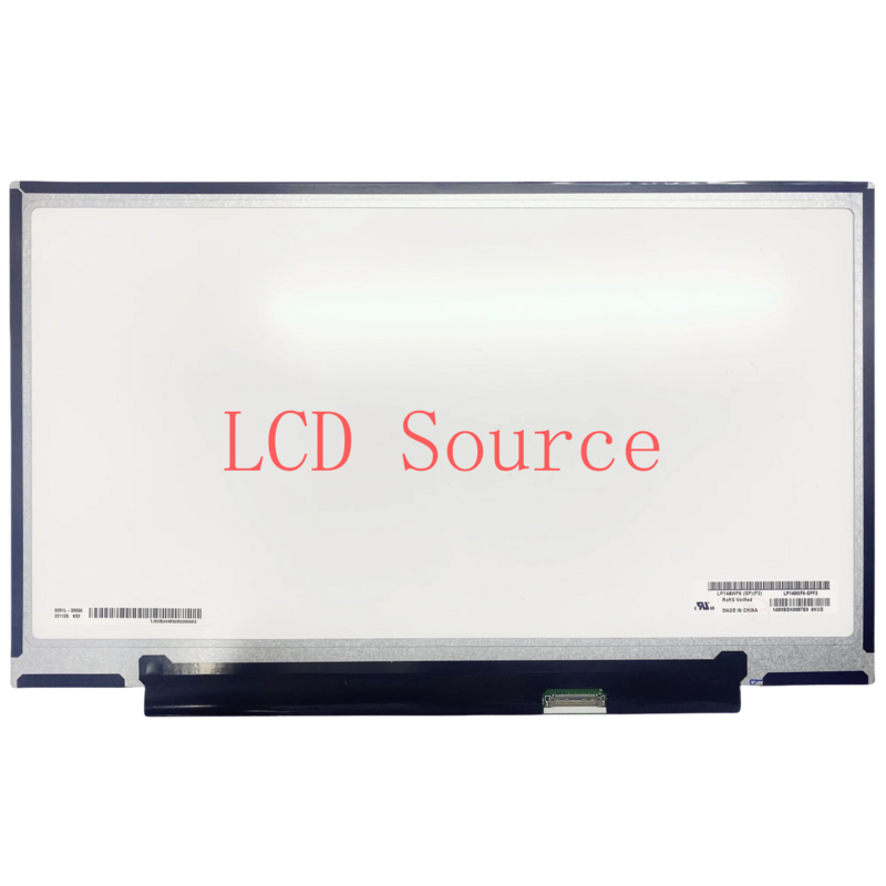 Substituição do painel de exibição para laptop, tela LCD, matriz para substituição, LP140WF6, SPF2, 14 polegadas, 1920x1080 IPS, 30 pinos
