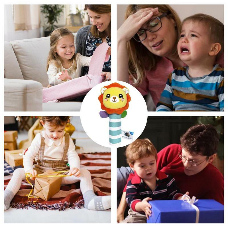 Giocattoli a sonaglio per bambini giocattoli per neonati giocattoli sensoriali sonaglio per bambini con Design a manovella per confortare i bambini giocattoli per neonati che non sbiadiscono per 0
