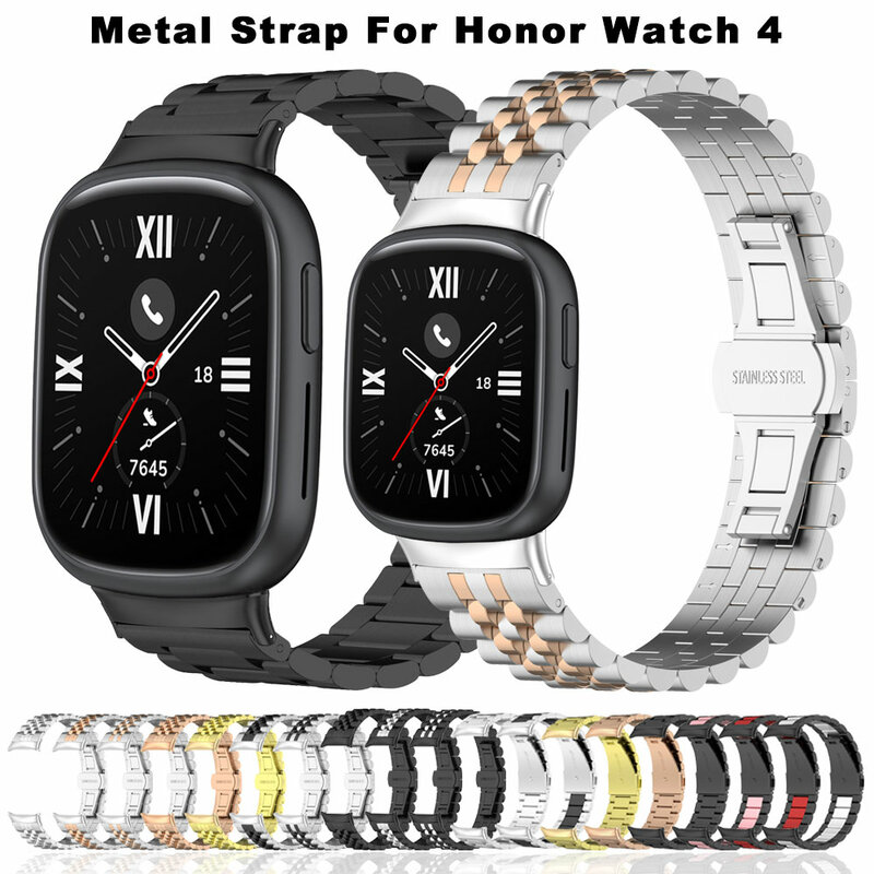 Pulsera de Metal para Honor Watch 4, Correa de acero inoxidable para Huawei Honor Watch 4, Correa GS 3, pulsera de repuesto