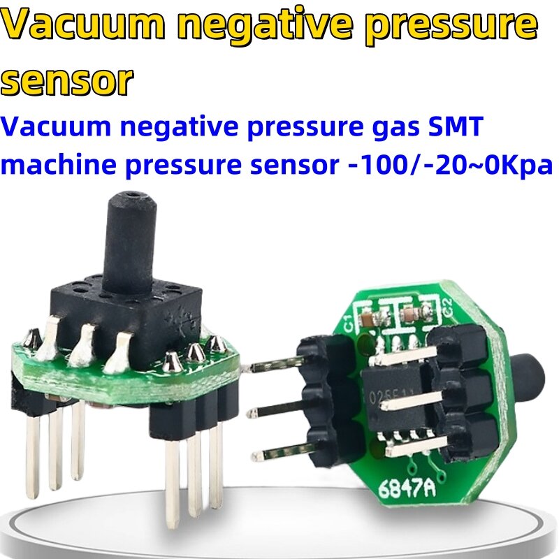 Capteur de Pression Négative Sous Vide, 3V3.3V5V, Gaz, Machine Smt, Transmission Tech-100-30-20 ~ 0Kpa