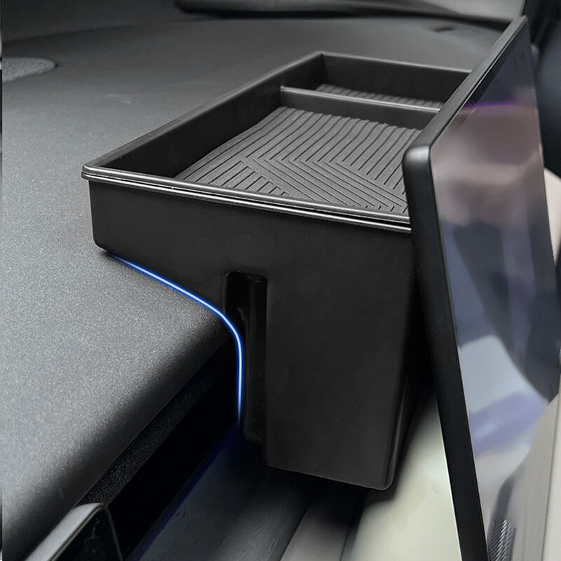 Untuk Xpeng X9 layar kotak penyimpanan belakang instrumen kotak penyimpanan Panel kotak penyimpanan Interior dimodifikasi kontrol pusat Aksesori khusus