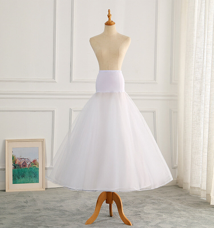 Dodatki do sukni ślubnej sukienka na ramiączkach w kształcie talii trójwymiarowa Fishtail z krynolinowej koronki do podłogi plus gumka z przędzy