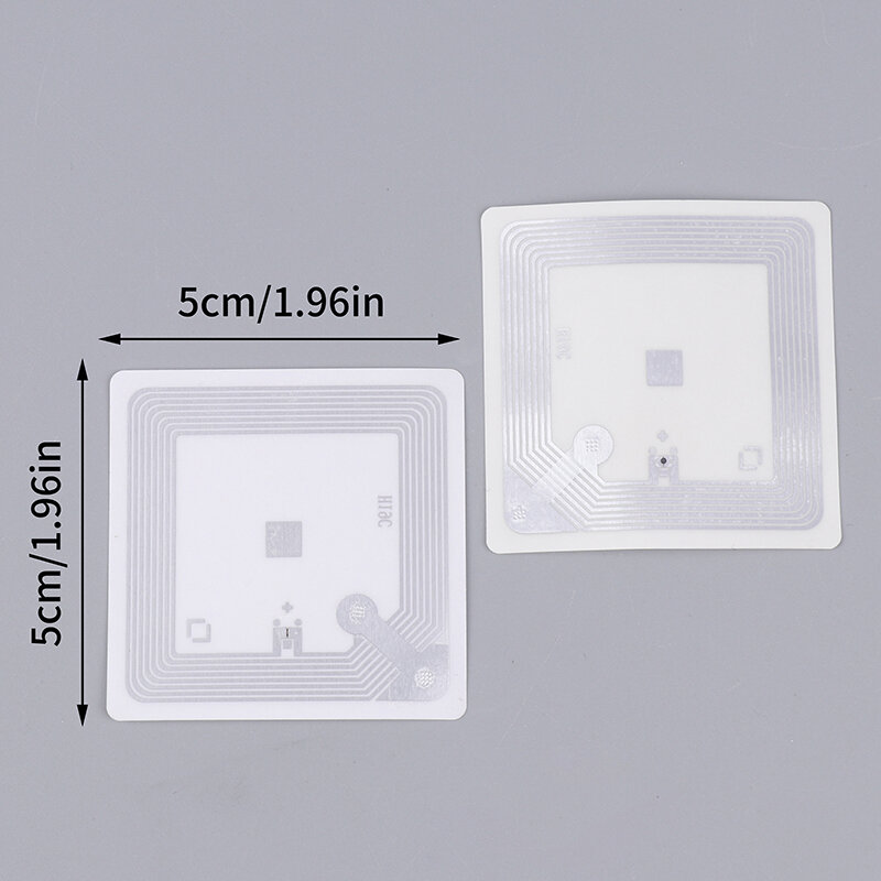 10ชิ้นสติกเกอร์แท็ก NFC 13.56MHz RFID NFC ป้ายกาว ICODE-SLIX สำหรับห้องสมุดหนังสือ